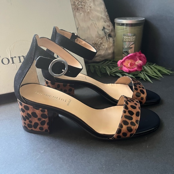 Formentini leather block heel sandals size 8 - Picture 3 of 7